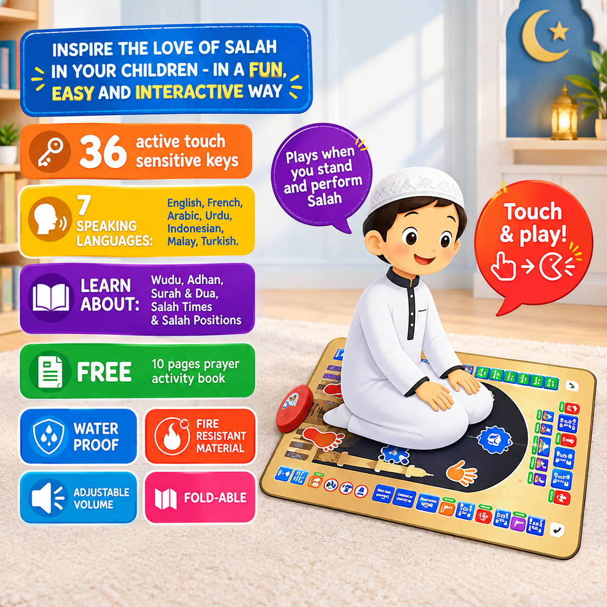 Islamic Mat for Children Education