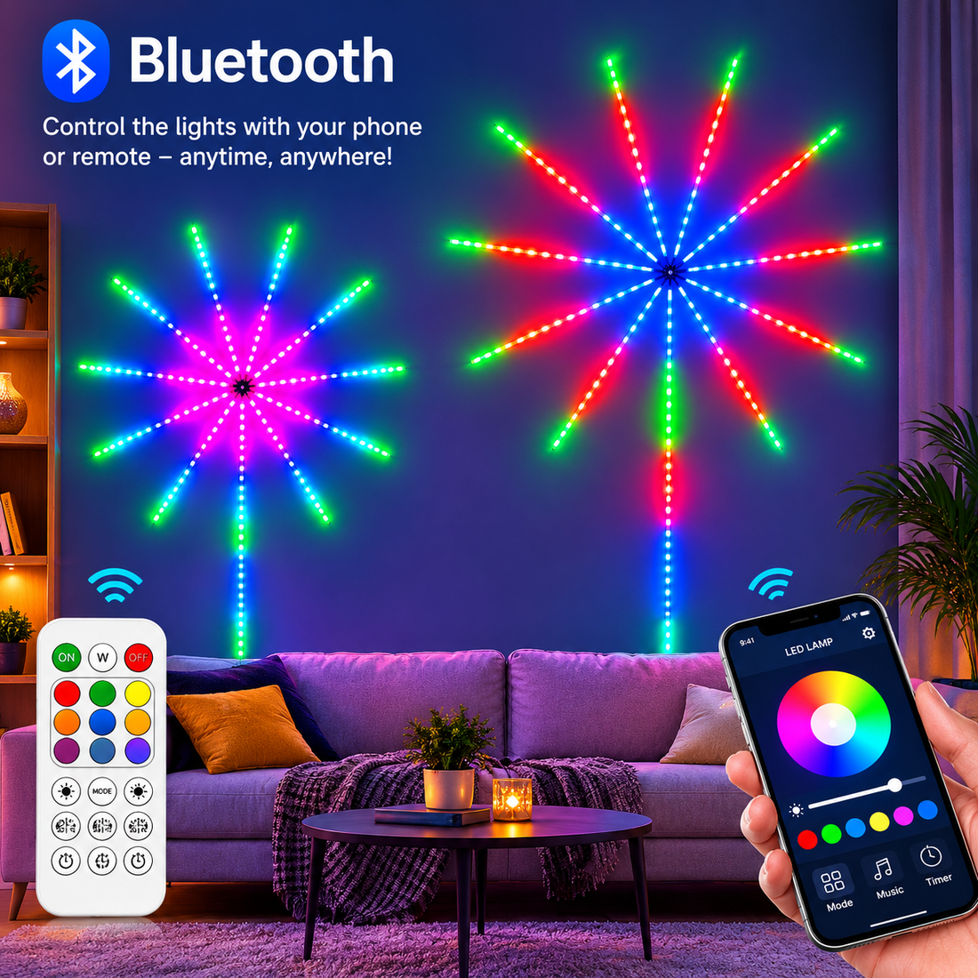 Smart Firework LED Lights