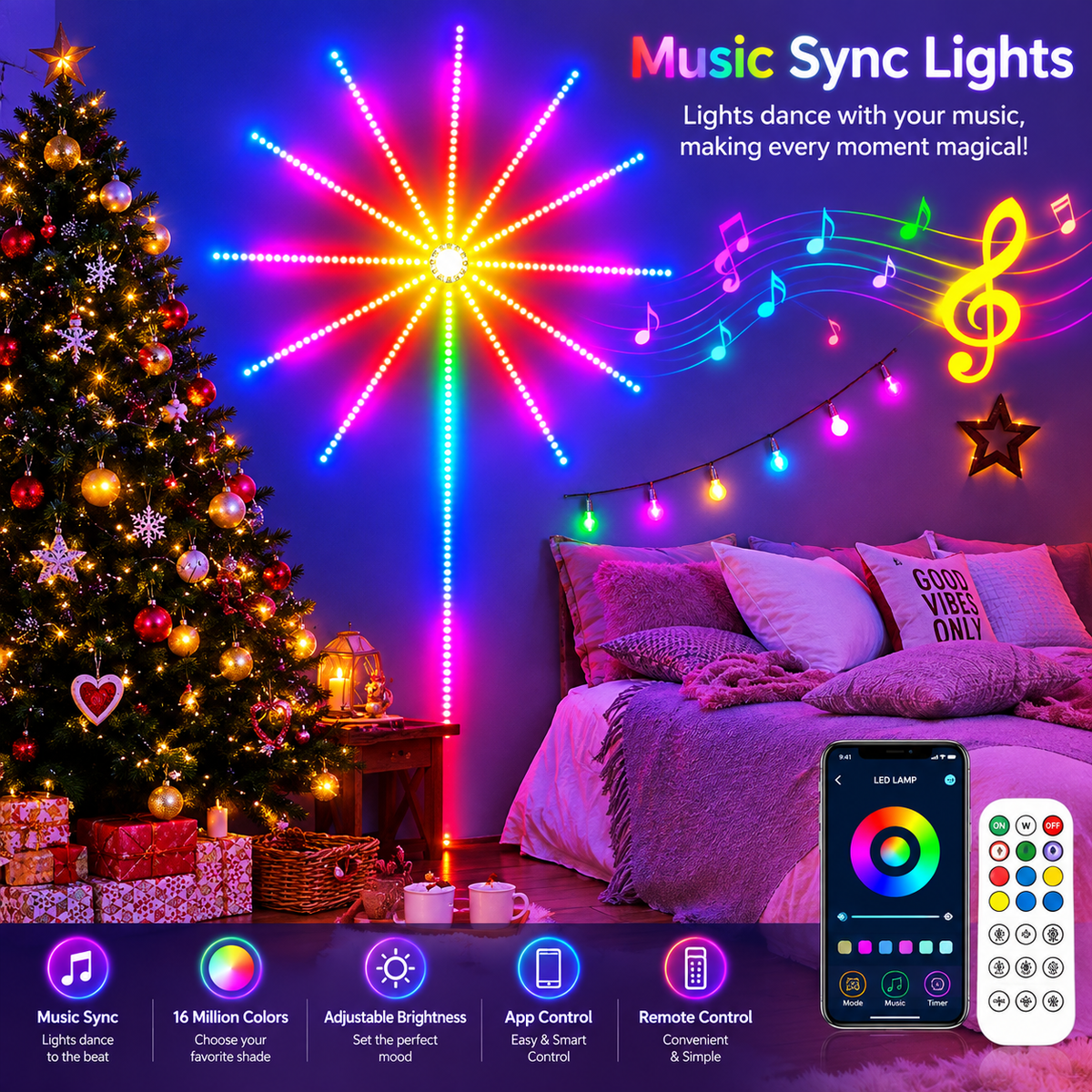 Smart Firework LED Lights