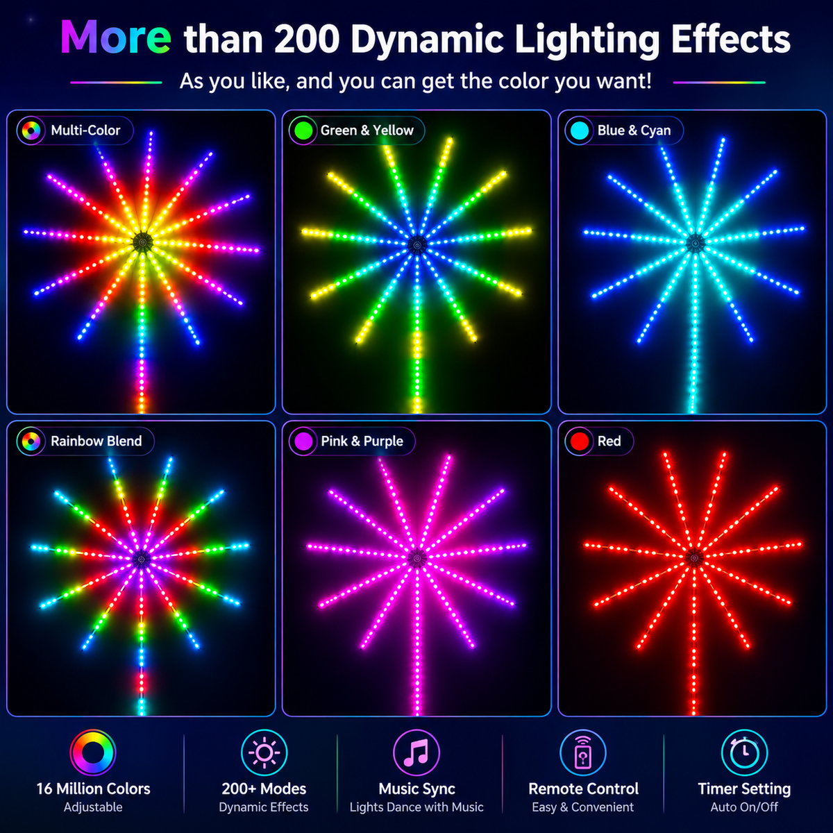 Smart Firework LED Lights