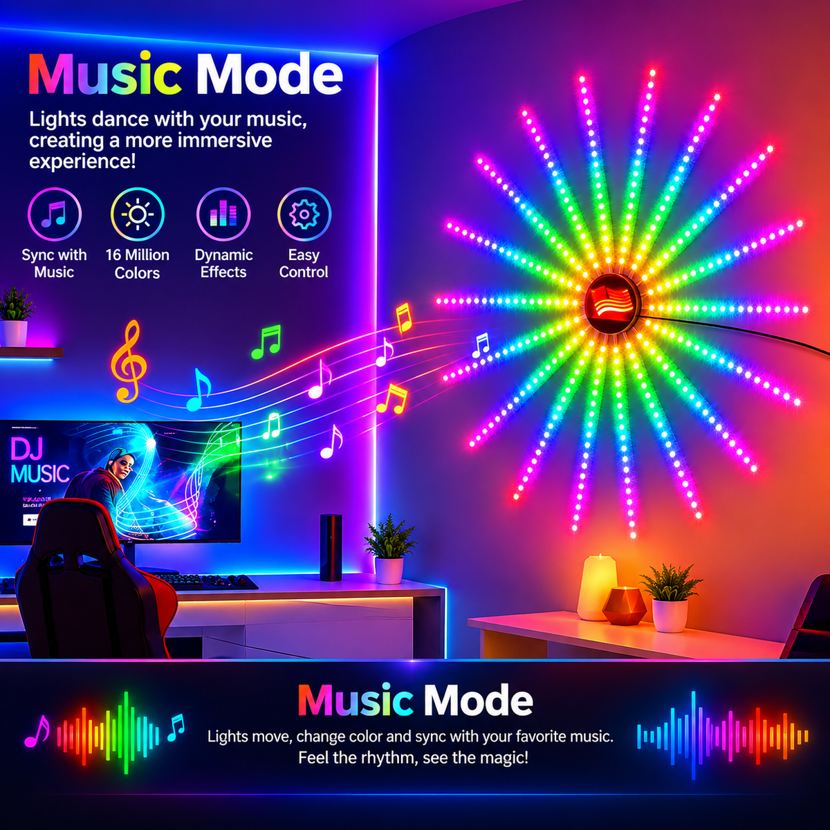 Smart Firework LED Lights