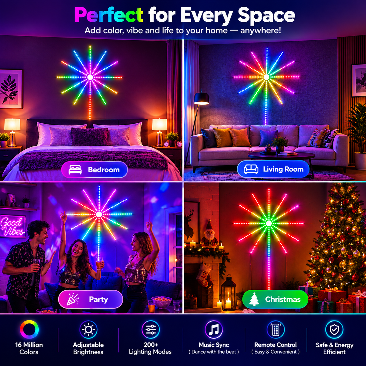 Smart Firework LED Lights
