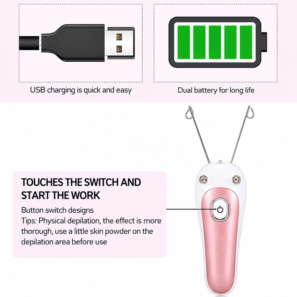 Electric Facial Threading Hair Removal