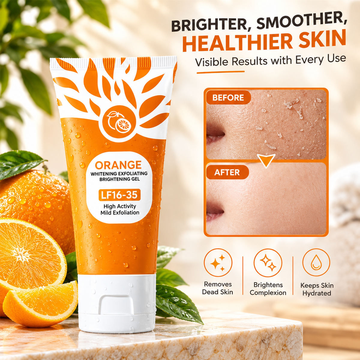 Orange Brightening Exfoliating Gel